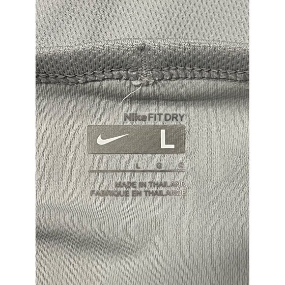Nike Dri-Fit Mens Running Shirt Large Light Gray Athletic Tee Short Sleeve New - Picture 6 of 9